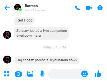 Rozmowa Batmana z Red Hoodem