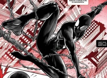 Spider-man Czarny kostium i krew